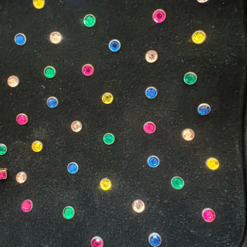 Yves Saint Laurent Rainbow Crystal Studded tassel crossbody Camera Bag - Picture 7 of 17